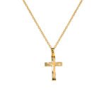 Ανδρικός Σταυρός σε Χρυσό και Λευκόχρυσο Κ14