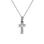 Σταυρός Ανδρικός σε Λευκόχρυσο Κ14