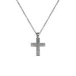 Σταυρός Γυναικείος σε Λευκόχρυσο Κ14