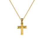 Ανδρικός Σταυρός σε Χρυσό  Κ14