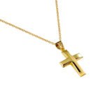 Ανδρικός Σταυρός σε Χρυσό Κ14