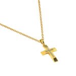 Ανδρικός Σταυρός σε Χρυσό και Λευκόχρυσο Κ14