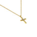 Ανδρικός Σταυρός σε Χρυσό και Λευκόχρυσο Κ14