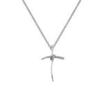 Σταυρός Γυναικείος σε Λευκόχρυσο Κ14