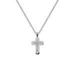 Σταυρός Γυναικείος σε Λευκόχρυσο Κ14