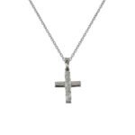 Σταυρός Γυναικείος σε Λευκόχρυσο Κ14