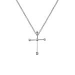 Σταυρός Γυναικείος σε Λευκόχρυσο Κ14