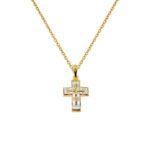 Σταυρός Ανδρικός σε Χρυσό και Λευκόχρυσο Κ14