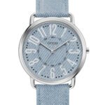 GUESS KENNEDY Light Blue Leather Strap W1068L2