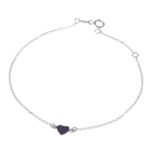 Βραχιόλι Παιδικό Καρδούλα σε Λευκόχρυσό Κ14