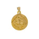 Μενταγιόν Φυλαχτό Άγιος Δημήτριος σε Χρυσό Κ14