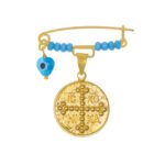 Παιδική Παραμάνα με Φυλαχτό σε Χρυσό Κ9