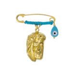 Παιδική Παραμάνα με Φυλαχτό σε Χρυσό Κ9