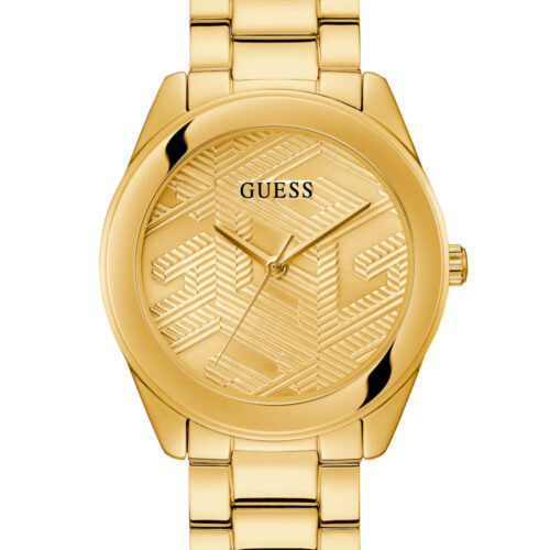 GUESS CUBED GW0606L2 Gold Γυναικείο Ρολόι Quartz Ακριβείας