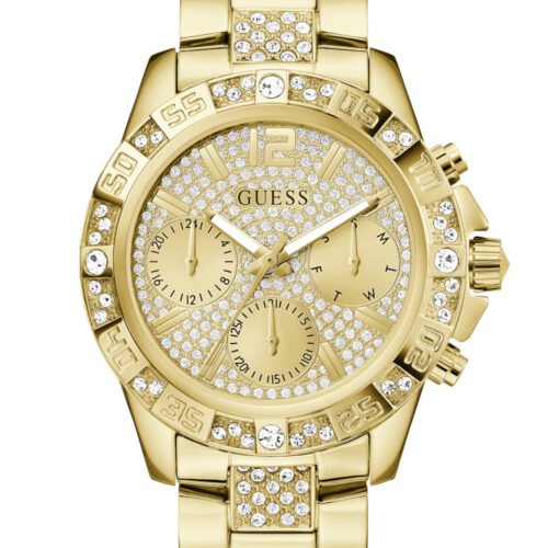 GUESS MAJESTY GW0771L2 Gold Γυναικείο Ρολόι Quartz Multifuction Ακριβείας