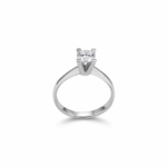 Δαχτυλίδι Μονόπτερο σε Λευκόχρυσο Κ14